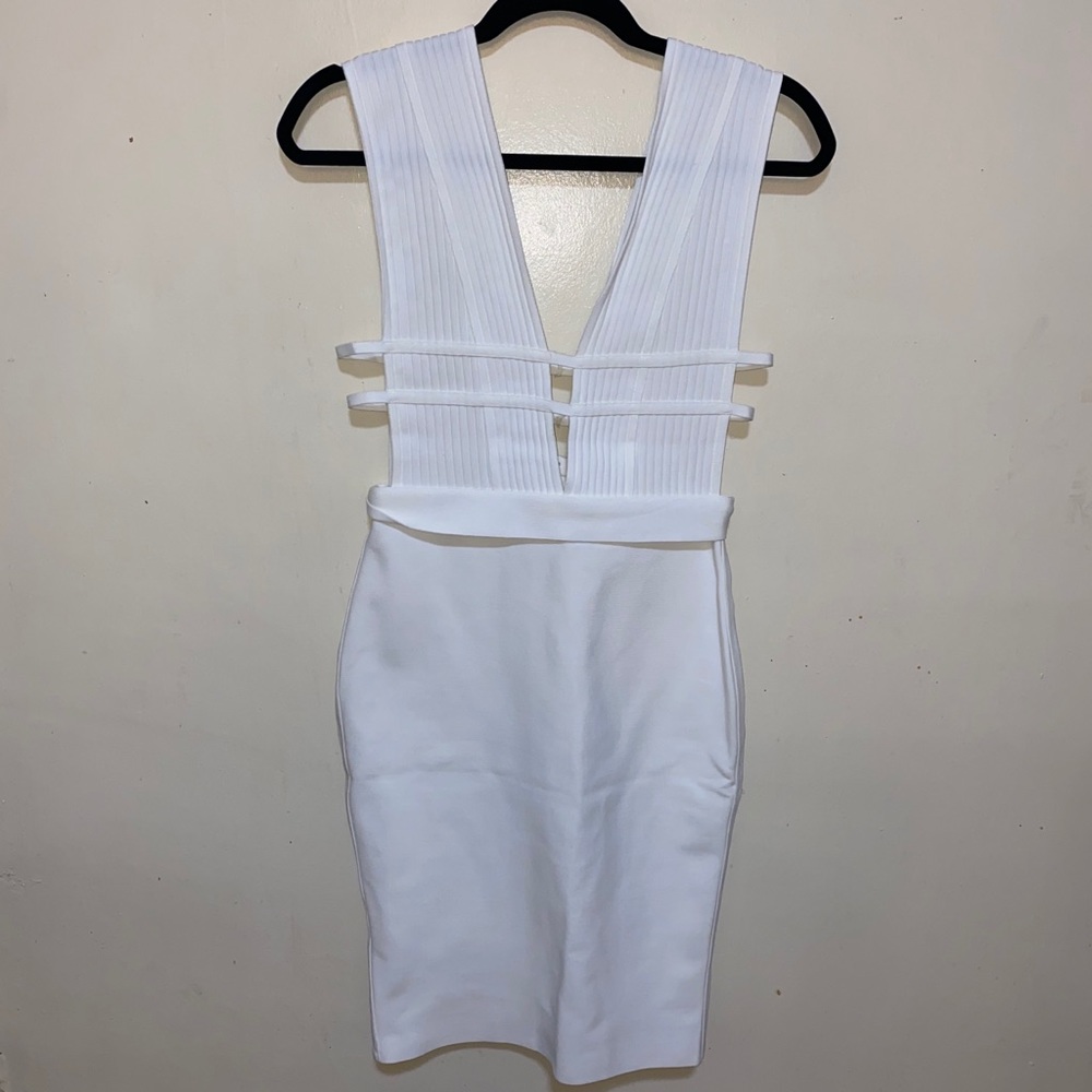 White Bandage Midi Dress
